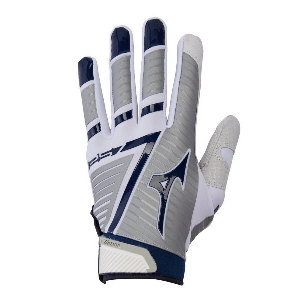 Guanti Mizuno F-257 Softball Batting Donna - Bianche/Blu Marino - 40219-HFYA